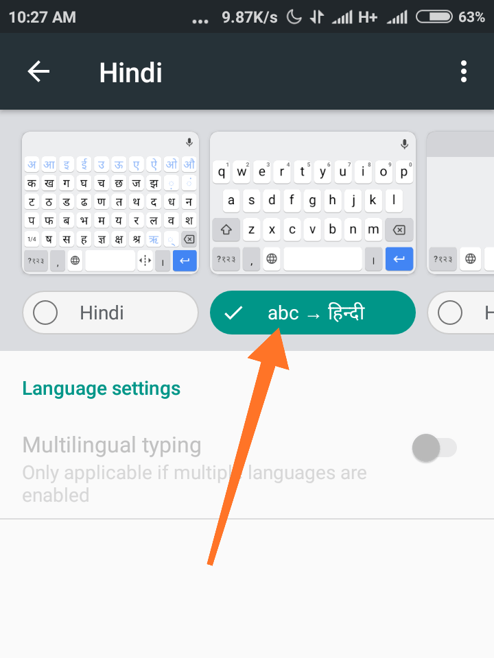 hindi typing converter